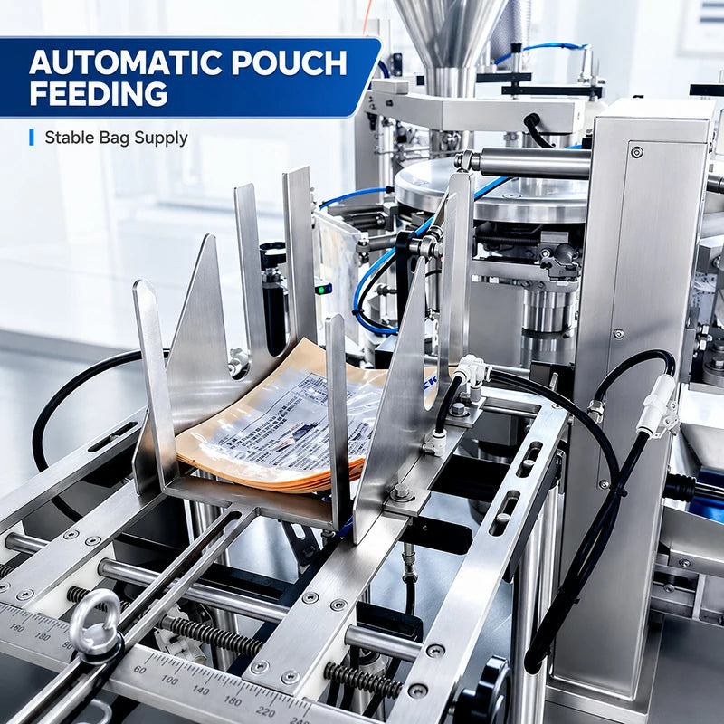 Multi-Function Gummy Cake Candy Snack Zipper Pouch Stand Up Pouch Doypack Packing Machine