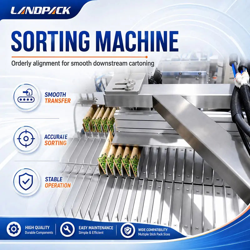 Automatic Multi-Lane Powder Stick Pack Filling Counting and Cartoning Line