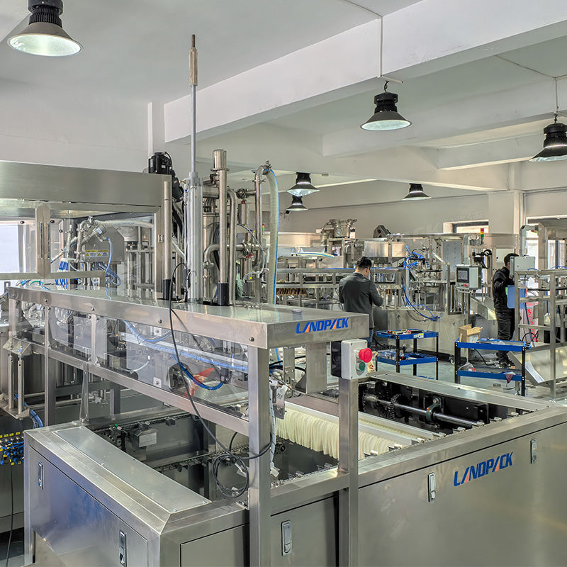 Spout Pouch Filling Capping Machine With CIP and Pouch Feeding System