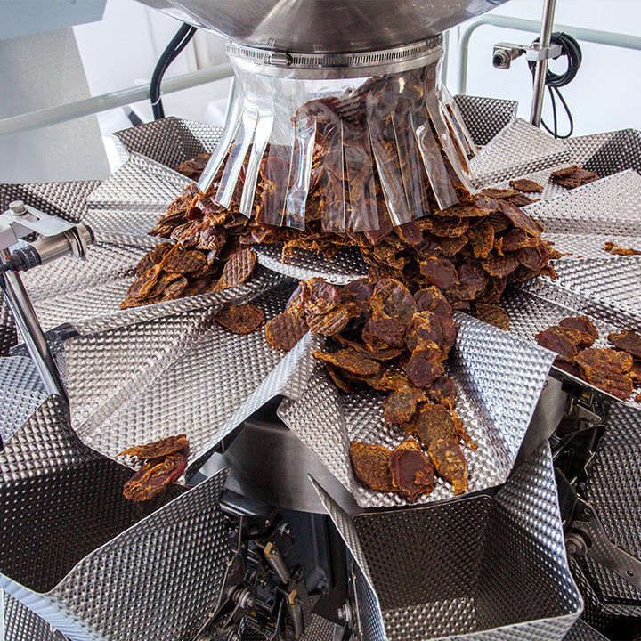 Automatic Premade Bag Beef Jerky Packing Machine With Multihead Weigher