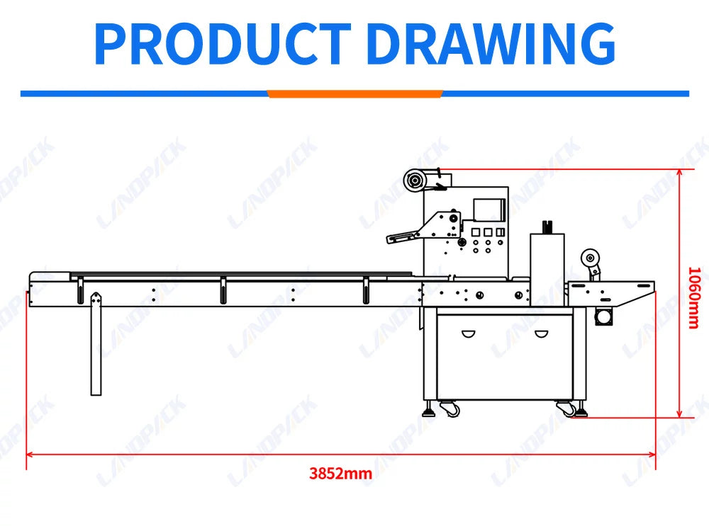 Fully Automatic Ice Cream Popsicle Flow Packing Packaging Machine