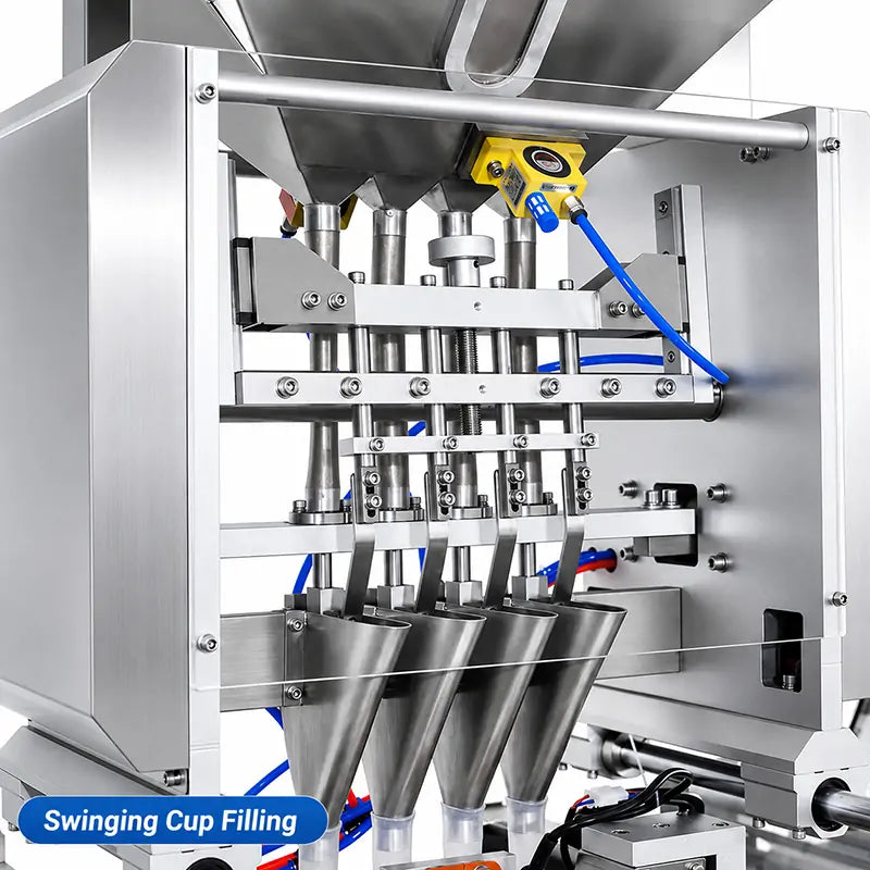 Automatic Multi Lane Mixed Spice Granule and Powder Sachet Filling and Sealing Machine