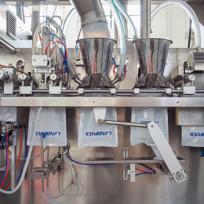 Automated Horizontal Premade Pouch Packaging Line With Case Packer