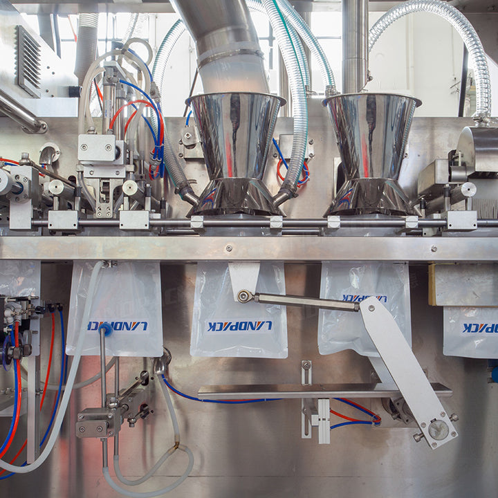 Automated Horizontal Premade Pouch Packaging Line With Case Packer