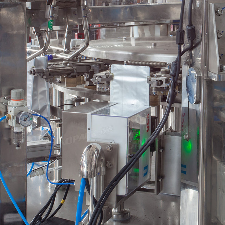 Rotary Doypack Packing Machine 10 Working Stations Premade Pouch Packaging Machine