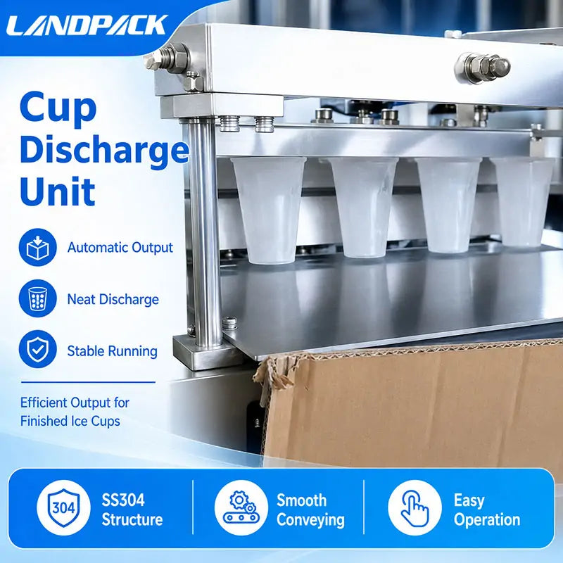 Automatic Ice Cube Cup Filling and Packing Machine