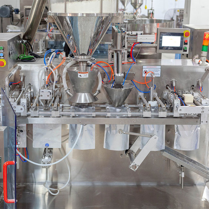 Automatic 500g 1kg Talcum Powder Pouch Doypack Filling Packing Machine