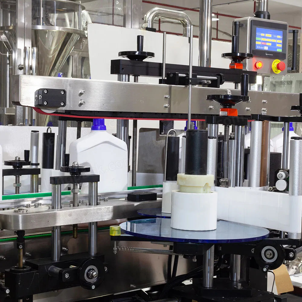 500ml-5L Automatic Liquid Filling Capping and Labelling Machine Line
