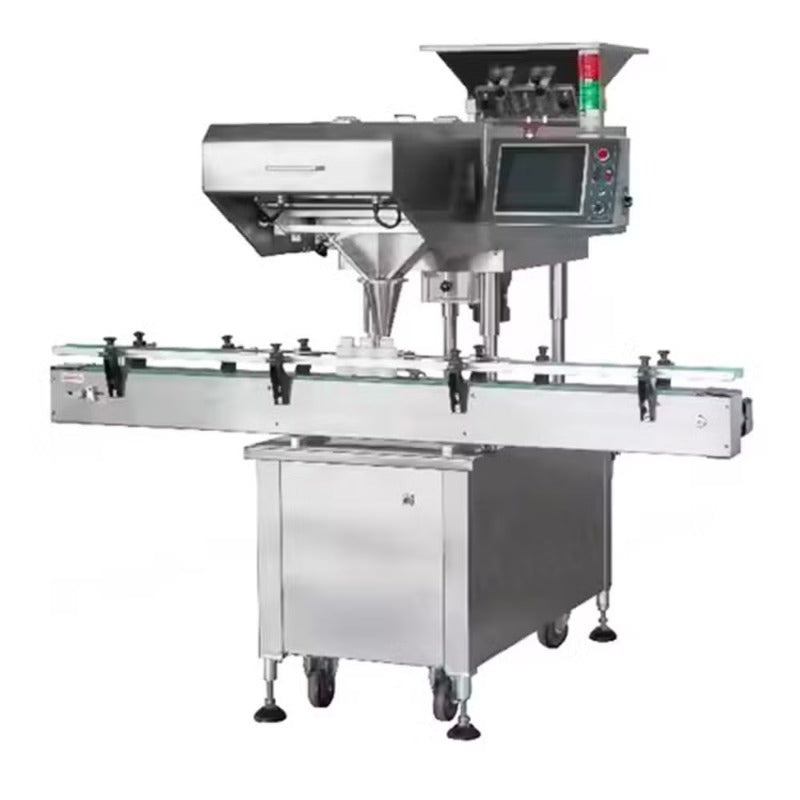 Automatic Capsule Pill Tablet Gummy Counting Capping Labeling Machine Packing Line