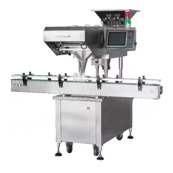 Automatic Capsule Pill Tablet Gummy Counting Capping Labeling Machine Packing Line