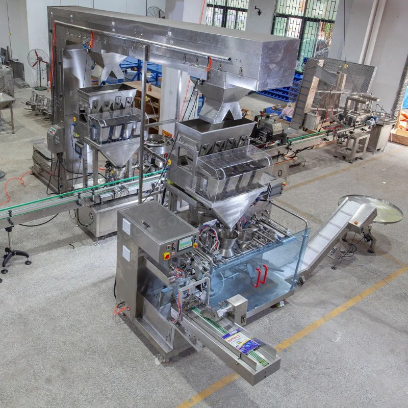 Automatic Dishwashing Powder Premade Pouch Bottle Filling Line System