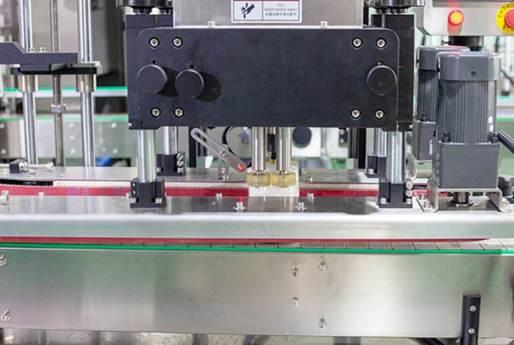 Automatic Double Heads Protein Powder Bottle Filling Capping Labeling Line