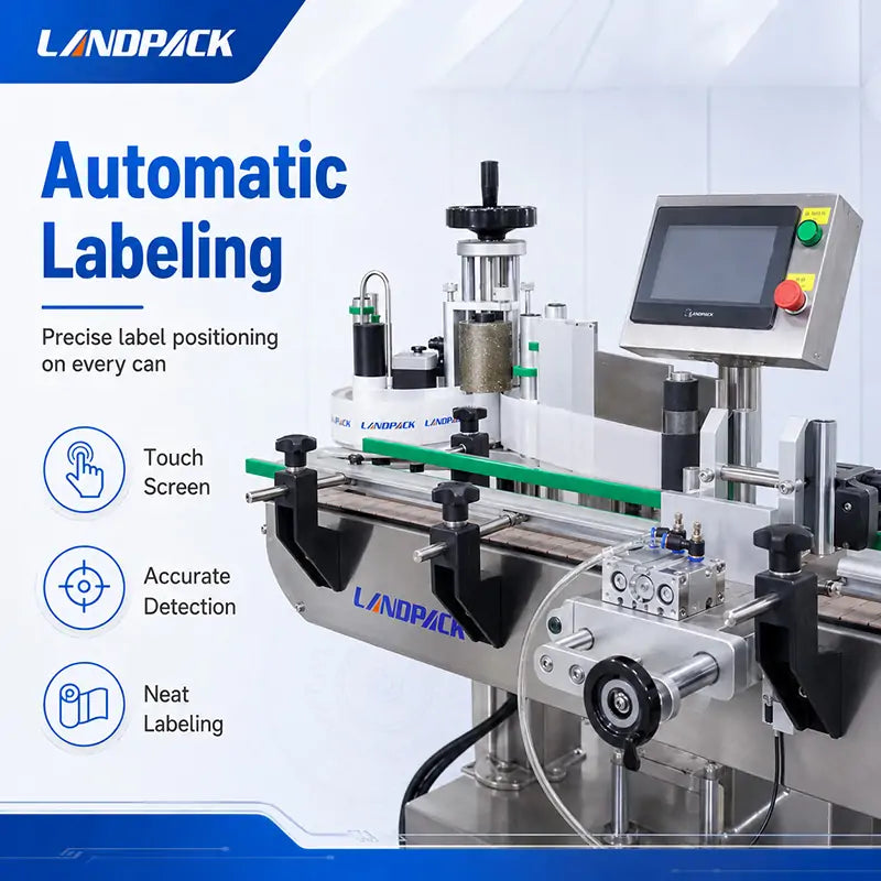 Automatic Milk Powder Cans Filling Seaming and Labeling Machine Line