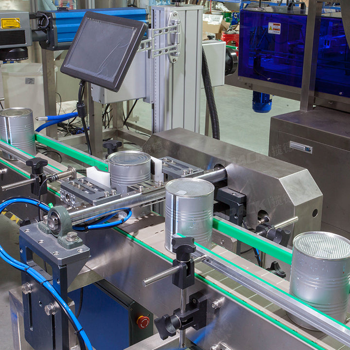 Automatic Coffee Protein Powders Can Packaging Production Line Milk Powder Can Filling Machine