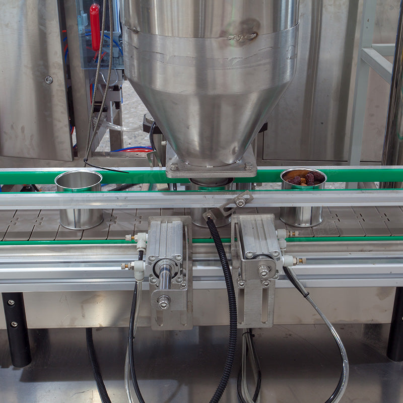 Automatic Mixed Nuts Peanuts Can Tin Filling Sealing and Labeling Machine
