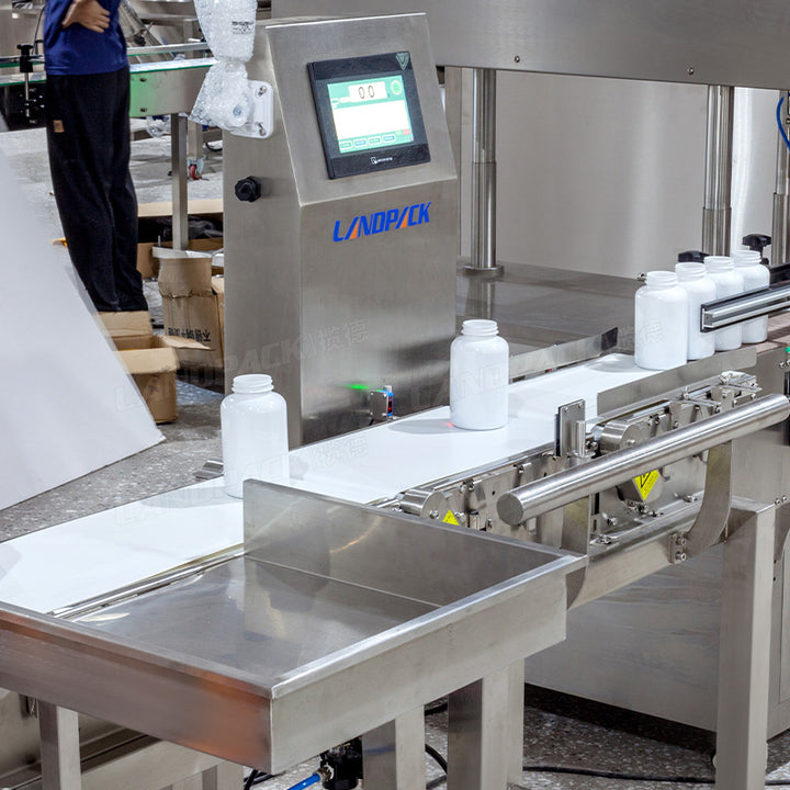 High Accuracy Capsule Tablet Bottle Filling Machine Pharma Packaging Line