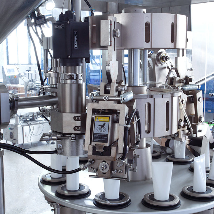 High-Speed Automatic Wall Putty Paint Plastic Tube Filling and Sealing Machine with Chiller