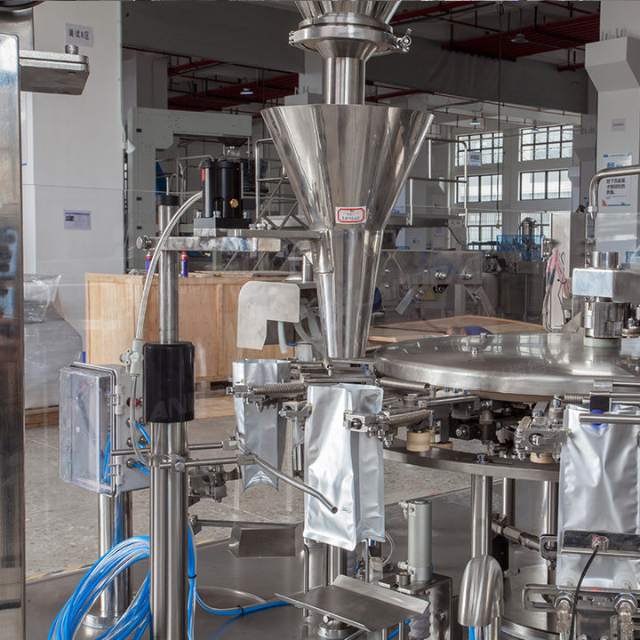 Rotary Doypack Packing Machine 10 Working Stations Premade Pouch Packaging Machine