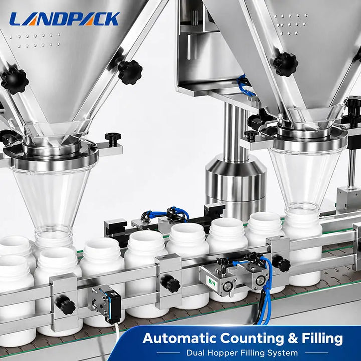 Automatic Pharmaceutical Tablet Pill Capsule Counting Bottle Filling Capping Packaging Line
