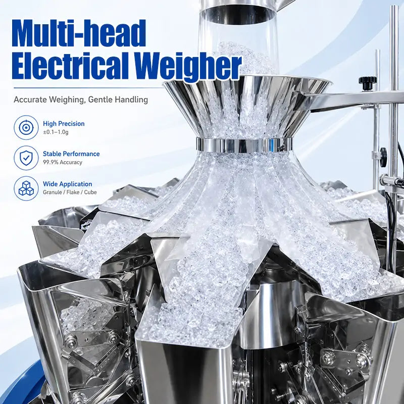 Automatic Ice Cube Filling and Sealing Machine Inclined Packing Machine