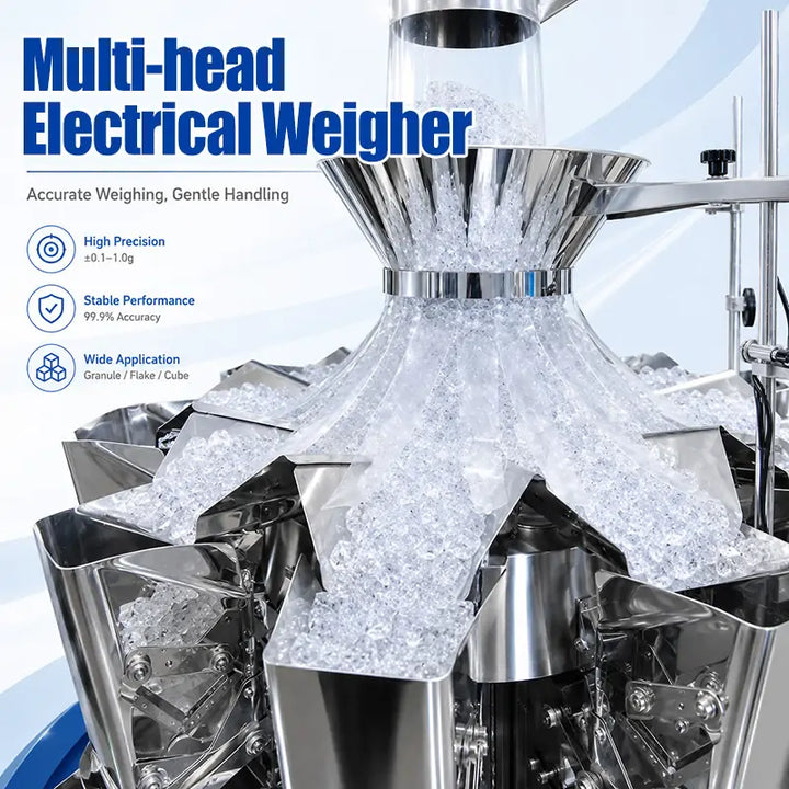 Automatic Ice Cube Filling and Sealing Machine Inclined Packing Machine
