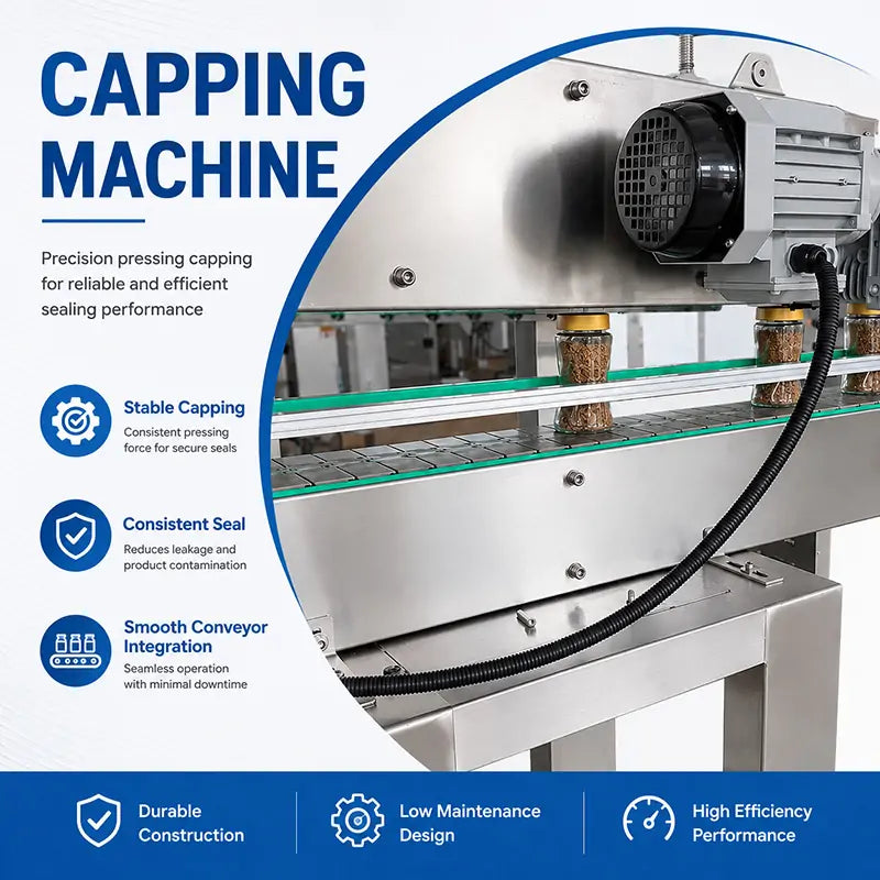 Automatic Freeze-Dried Coffee Granule Bottle Filling Cap Pressing Foil Sealing Labeling and Shrink Wrapping Line