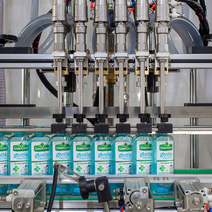 Automatic Liquid Bottle Filling Capping Lebeling Line