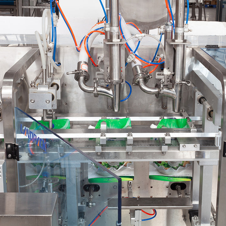 Automatic Sauce Pouch Packing Machine | M Shape & Spout Pouch Filling and Sealing