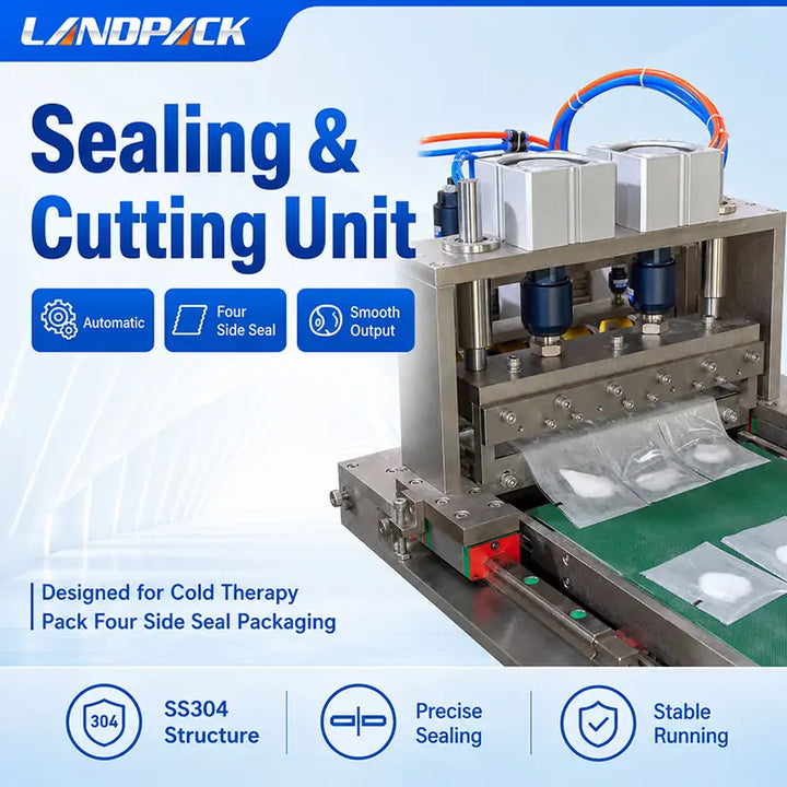 Automatic Ice Pack Four-Side Seal Bag Flow Wrapping Machine