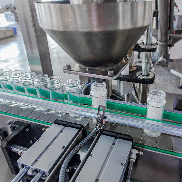 Automatic Granule Filling Capping Labeling Machine Sea Salt Filling Machine