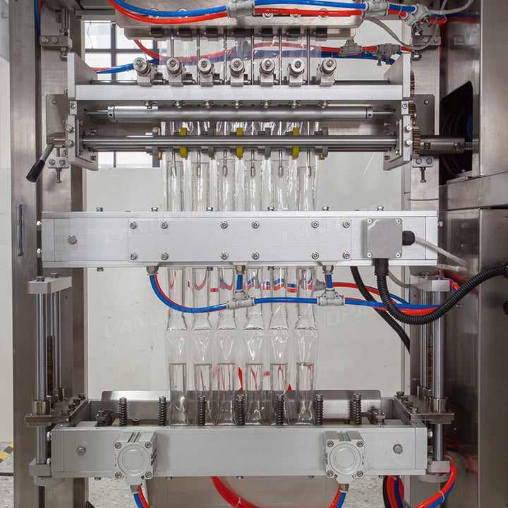 Automatic Multi-Lane Liquid Four-Side Seal Sachet Filling Packing Machine with Inkjet Coder