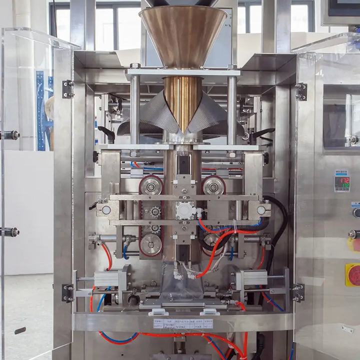 Automatic Detergent Washing Powder Vertical Gusset Bag Filling and Packing Machine with 4-Head Linear Weigher