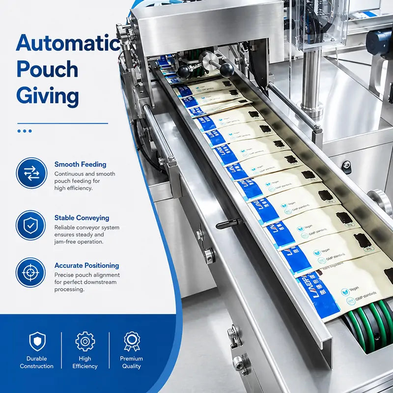 Automatic Pharmaceutical Capsule and Tablet Counting Rotary Premade Pouch Packing Machine with Checkweigher