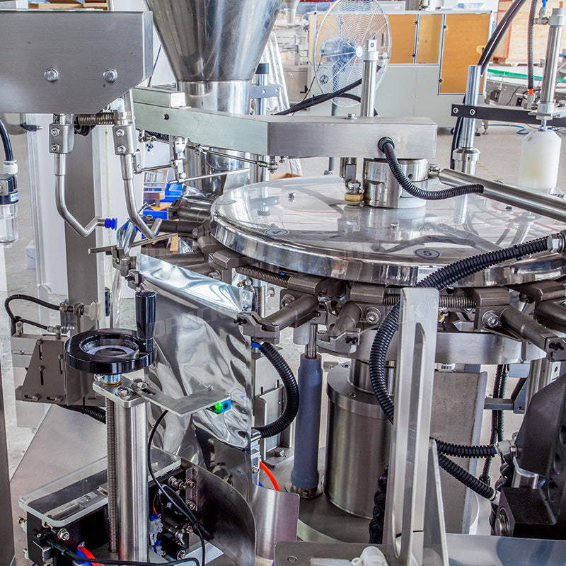 Automatic Rotary Pouch Packing Machine For Premade Pouch Packaging
