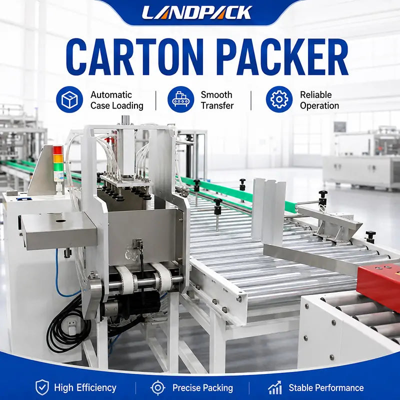 Automatic Cartoning and Case Packing System for End-of-Line Packaging