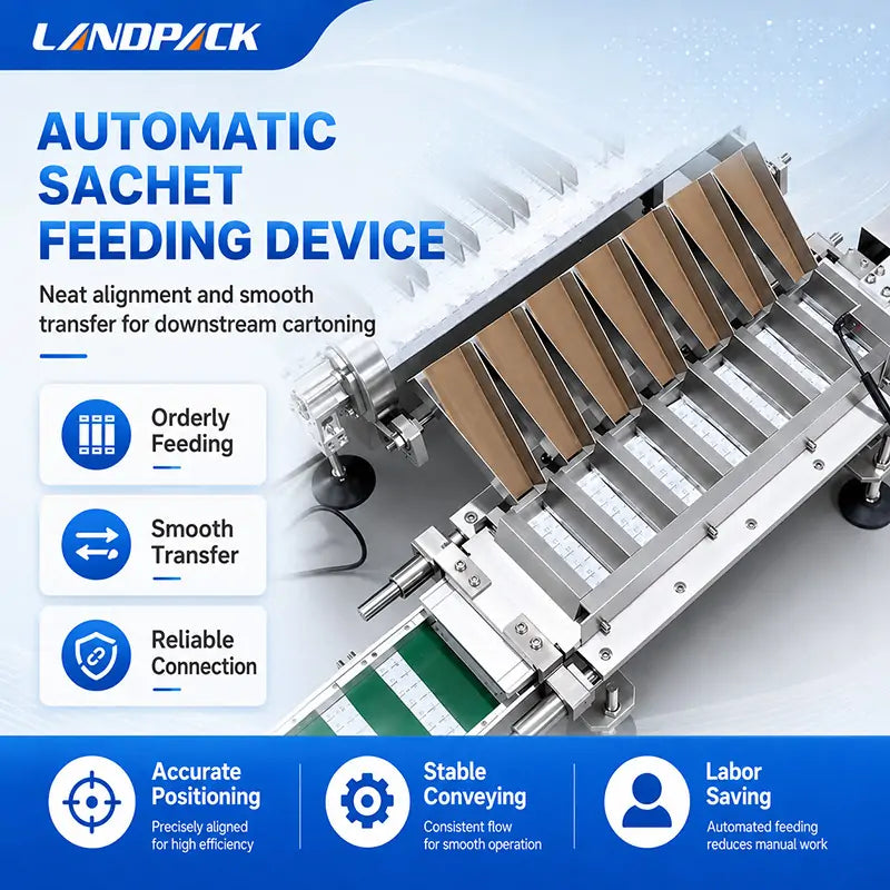 High-Speed Multi-Lane Powder Stick Pack Packaging Counting and Cartoning Machine Line