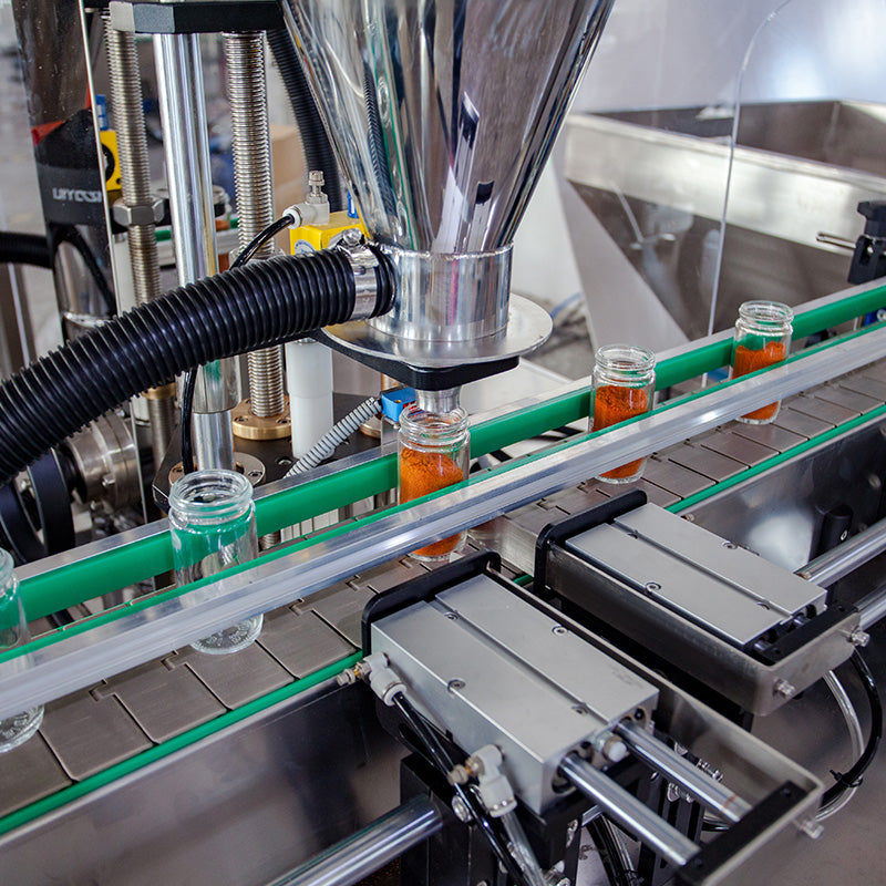 Spice Filling Machine | Powder Bottle Filling Capping and Labeling Line