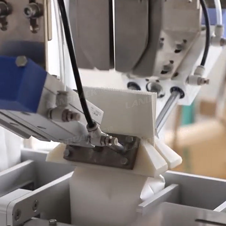 Automatic Flour Powder Premade Block Bottom Pouch Packing Shrinking Machine