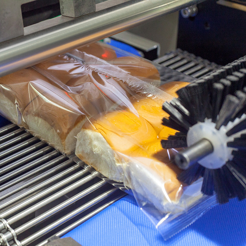 Automatic Bread Wrapping Machine With Three servos & nitrogen filling