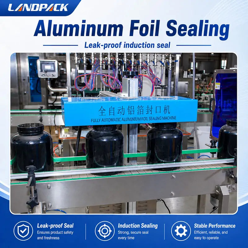 Automatic Green Tea Powder Filling Capping Labeling Machine Bottling Line