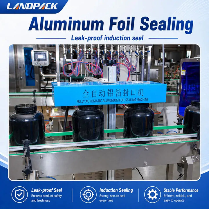 Automatic Green Tea Powder Filling Capping Labeling Machine Bottling Line