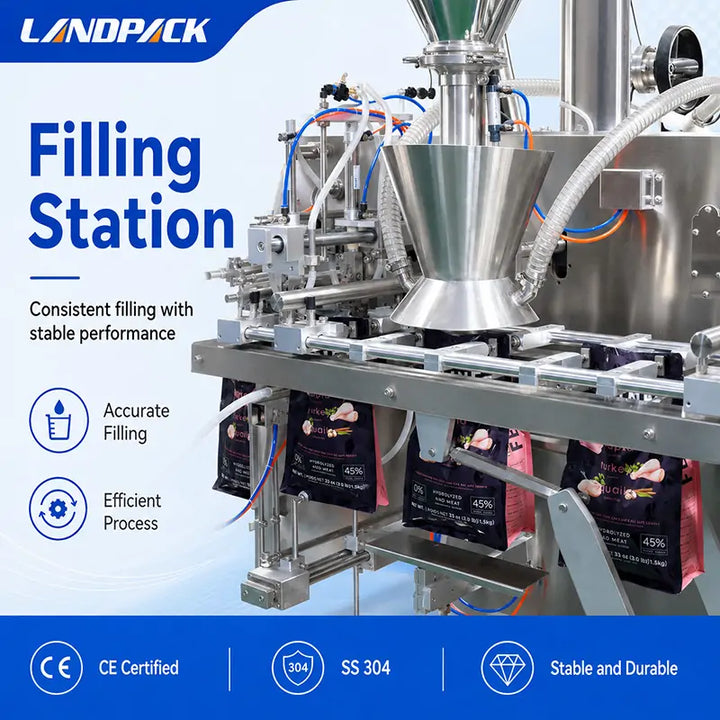 Automatic Turmeric Spice Powder Packing Machine Horizontal Premade Pouch Filling and Sealing Machine