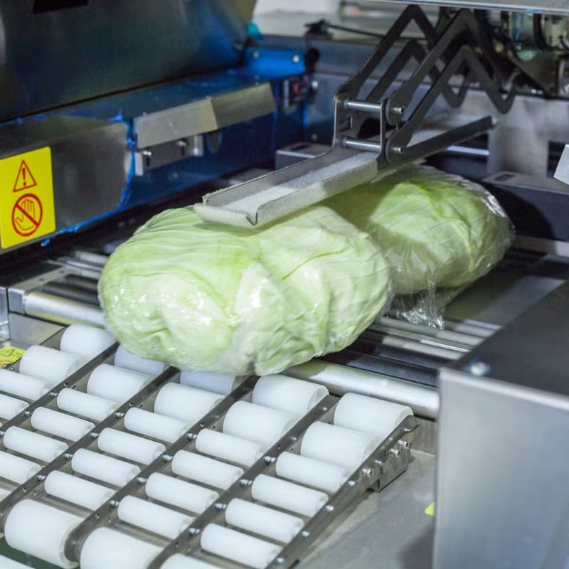 Automatic Iceberg Lettuce Packing Machine – High-Speed Vegetable & Fruit Cling Film Wrapper