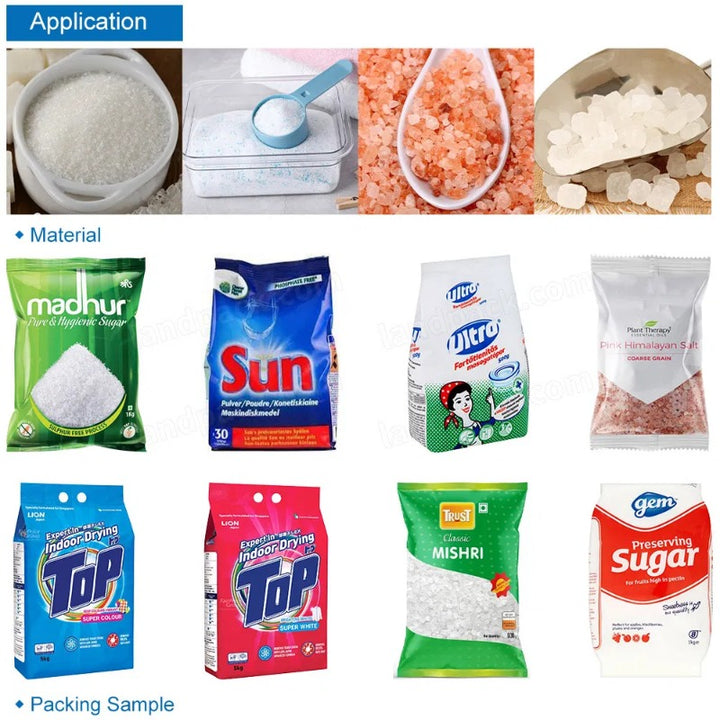 Automatic Detergent Washing Powder Gusset Bag Pouch Packing Machine