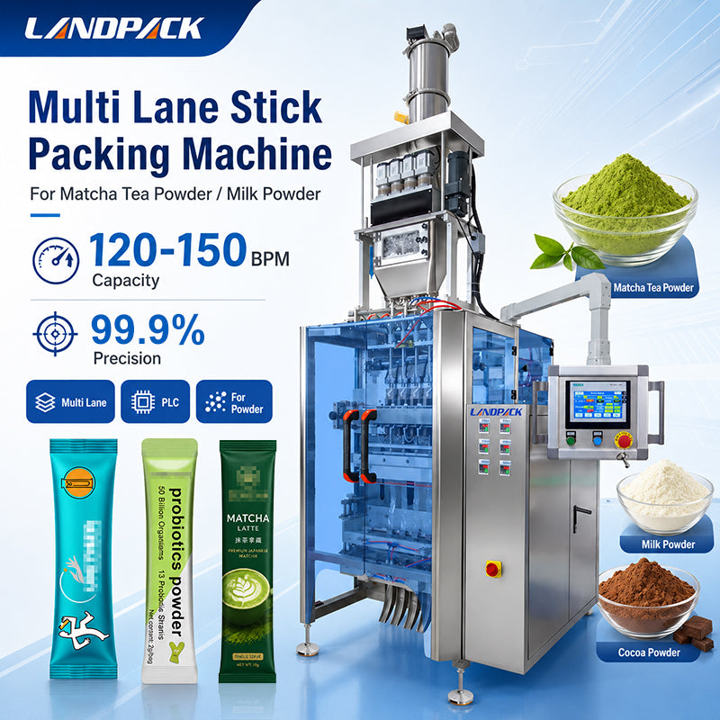 Automatic Multi Lane Tea Powder Stick Sachet Pack Machine Matcha Powder Packing Machines