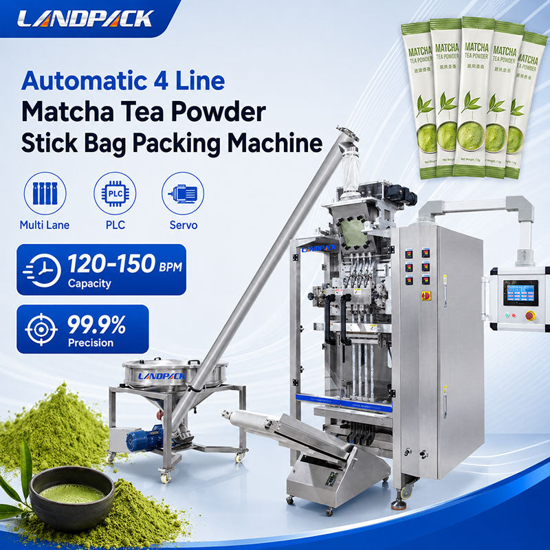 Multilane Green Tea Matcha Powder Pouch Stick Pack Packing Machine