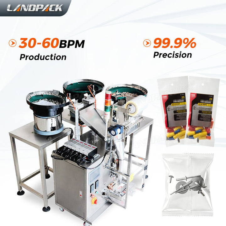 High Quality Hardware Screws Counting Packing Machine With 3 Vibrate Feeder