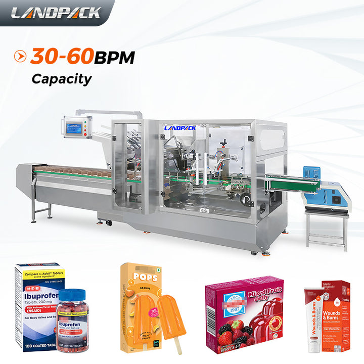 Automatic Horizontal Side Load Cartoner 20-60 Cartons/Min