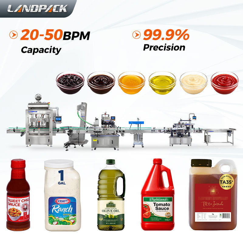Fully Automatic Chili Sauce Hot Sauce Chutney Filling Capping Labeling Machine