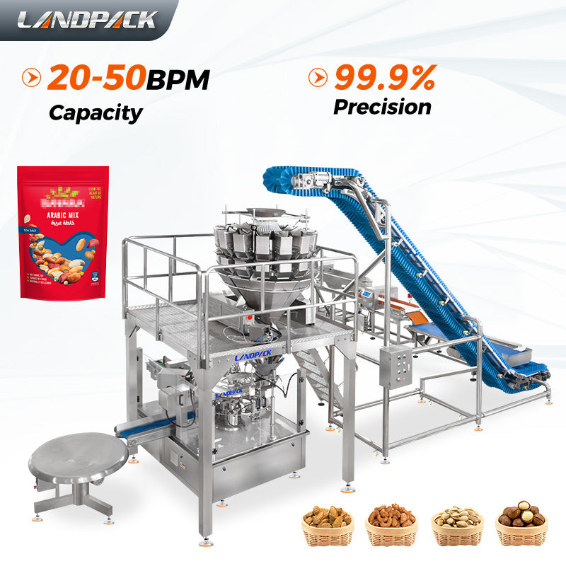 Automatic Rotary Stand Up Pouch Doypack Granule Packing Machine
